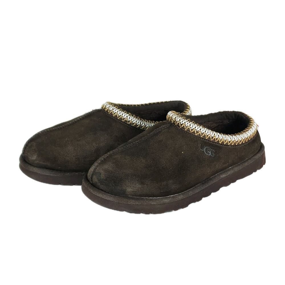UGG Men's Tasman II US 8 Dusted Cocoa Suede Sheepskin Lined Slippers Shoes